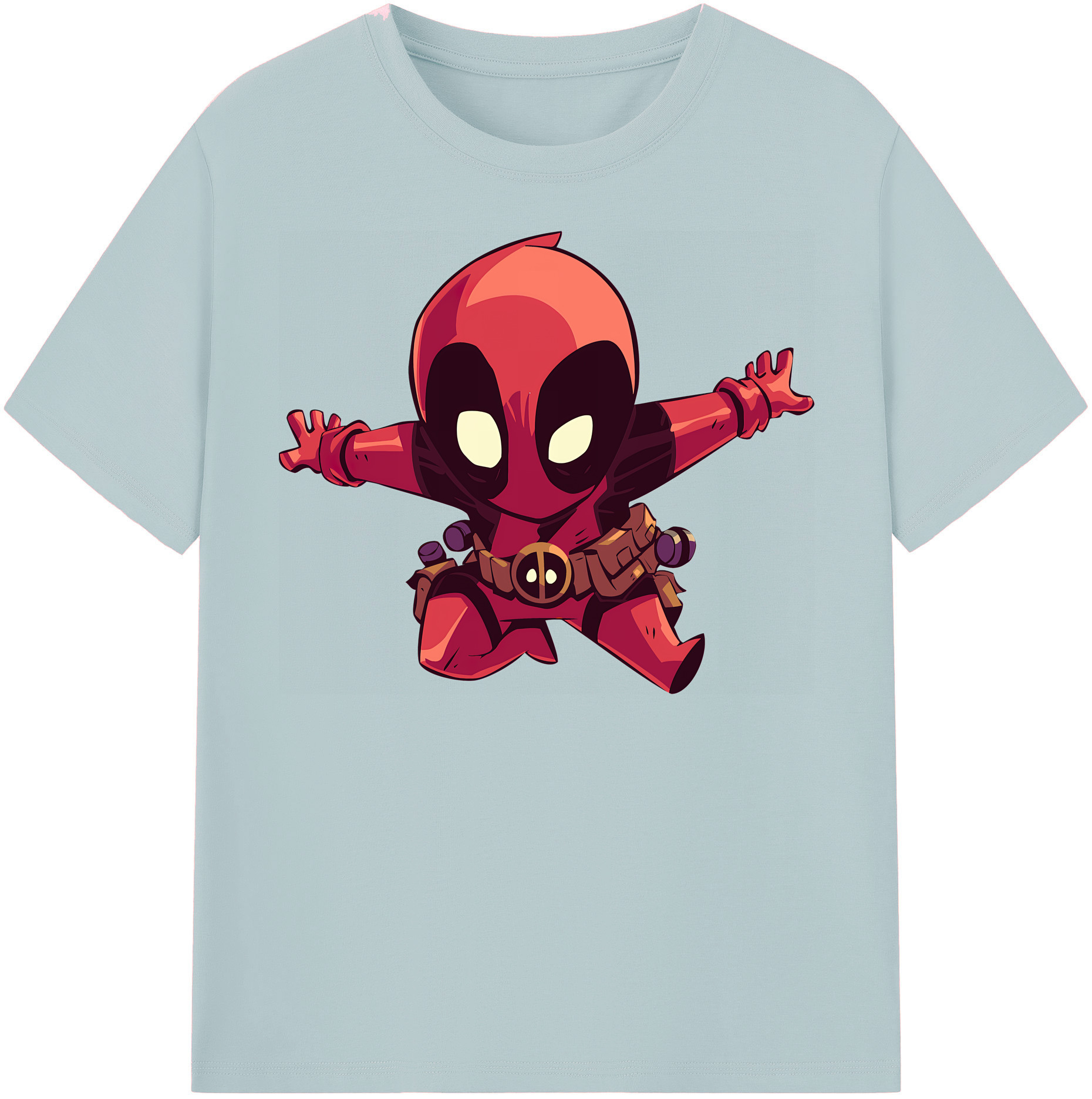 （画像用） Deadpool デッドプール 綿100％半袖Tシャツ（フロントプリント）